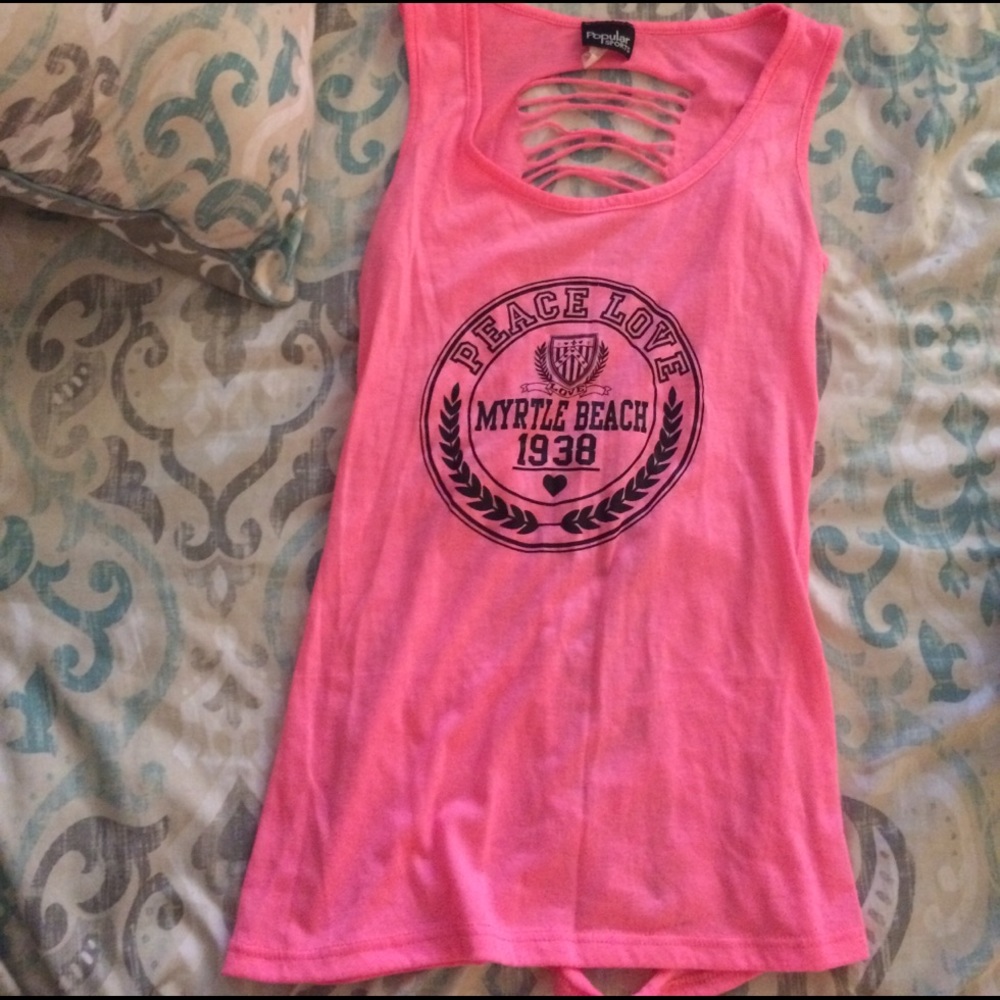 Hot pink myrtle beach shirt👚