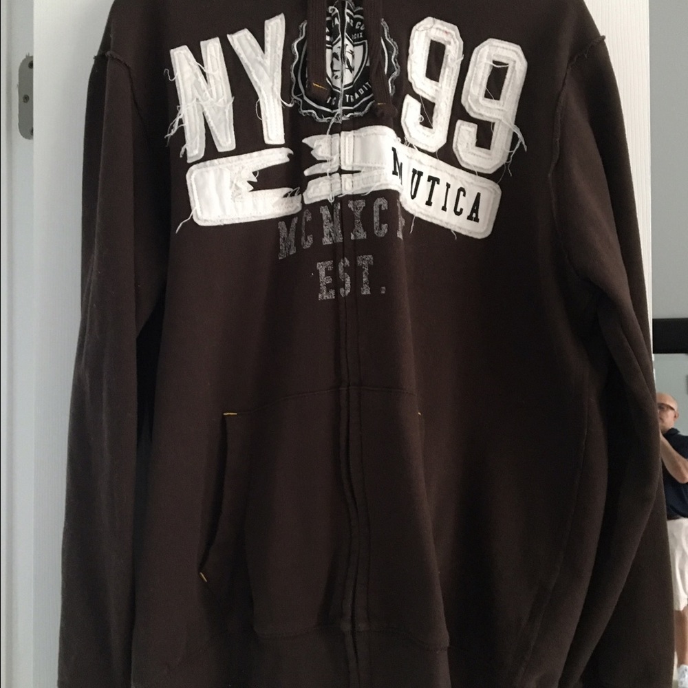 Nautica men's zippered hoodie