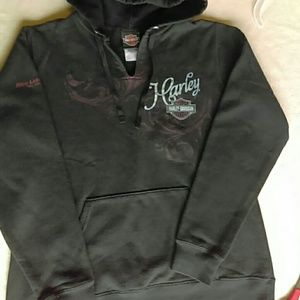 Hooded Harley Davidson sweatshirt