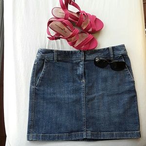 Ann Taylor Loft Denim Mini Skirt