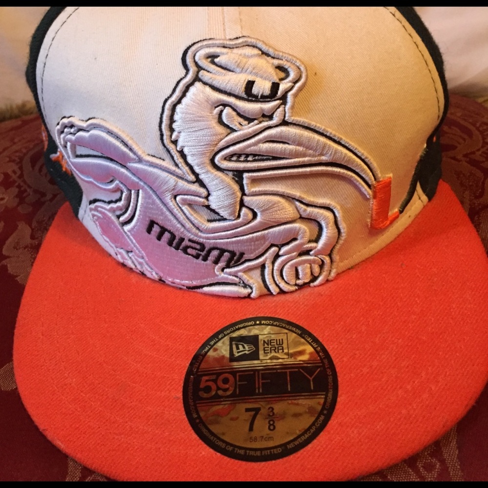 Miami hurricanes fitted hat