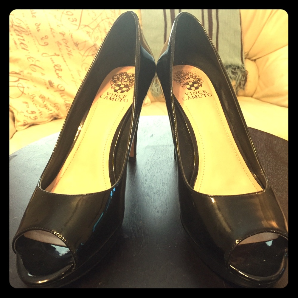 Black Patent Leather Heels