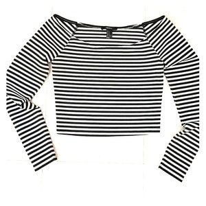 White and black stripped shirt