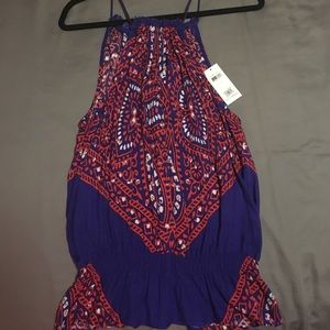 60's Inspired Paisley Ella Moss Tank