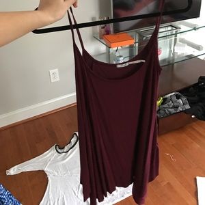 Urban outfitters maroon drape tank