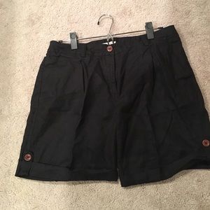 $Summer fun sale$ Black Linen Shorts