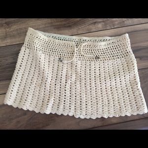 Crochet beach skirt