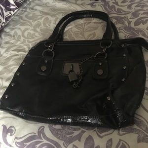 Slightly used black Nine West bag