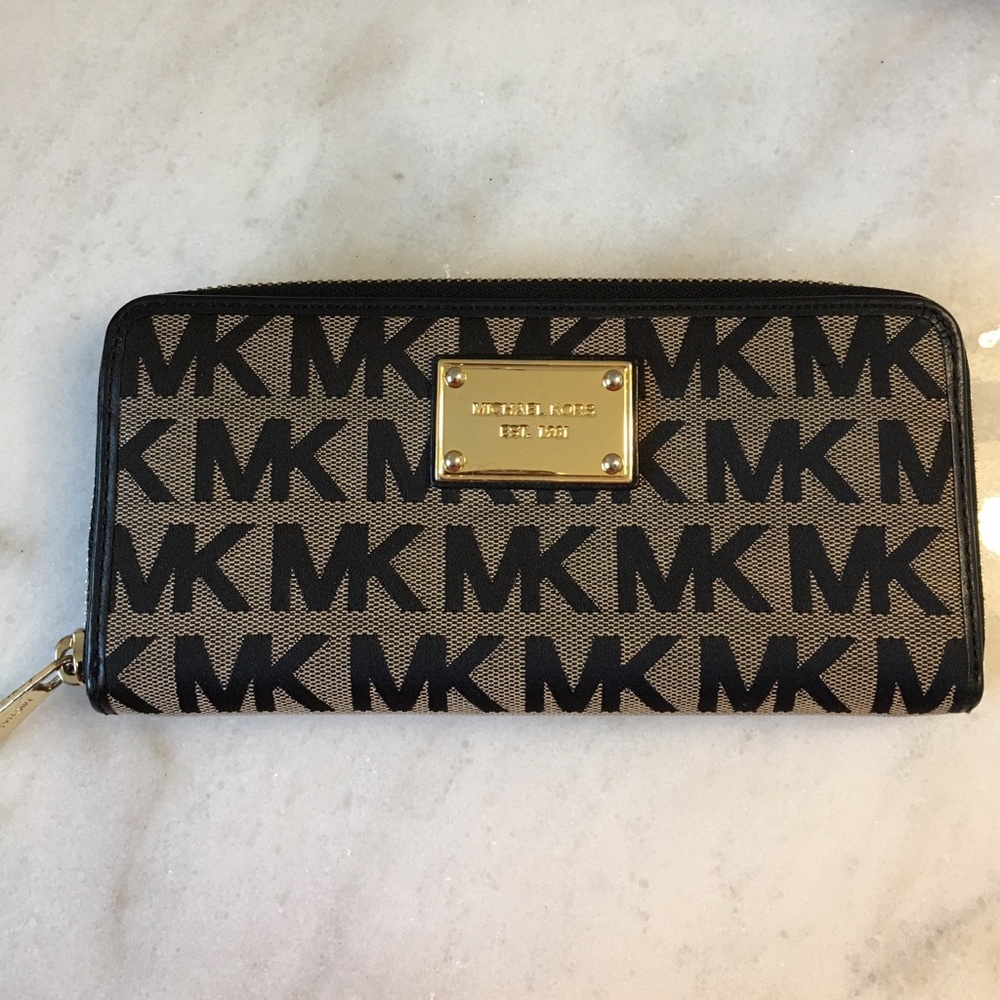 MK canvas wallet