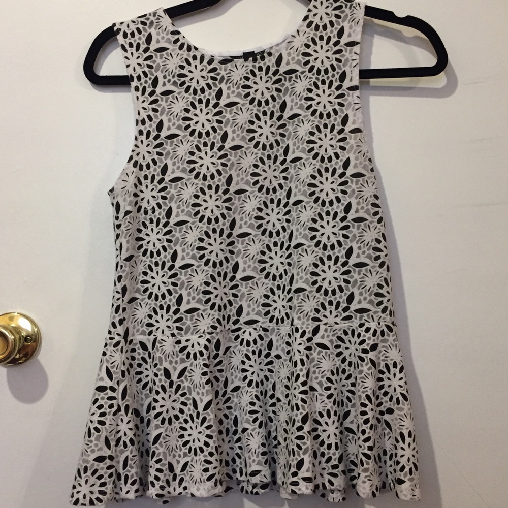Topshop peplum blouse