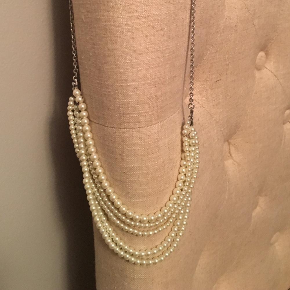 J Crew Multi-strand Pearl Necklace