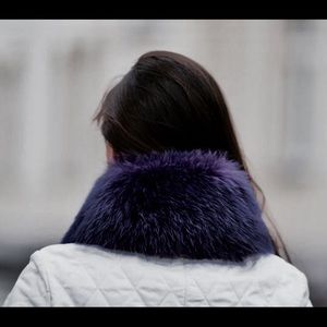 Purple Fur collar