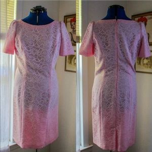 Vintage 1960's Pink Lace Wiggle / Shift Dress Vintage 1960's Pink Lace Wiggle / Shift Dress