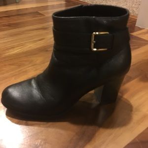 Cole Haan black leather booties
