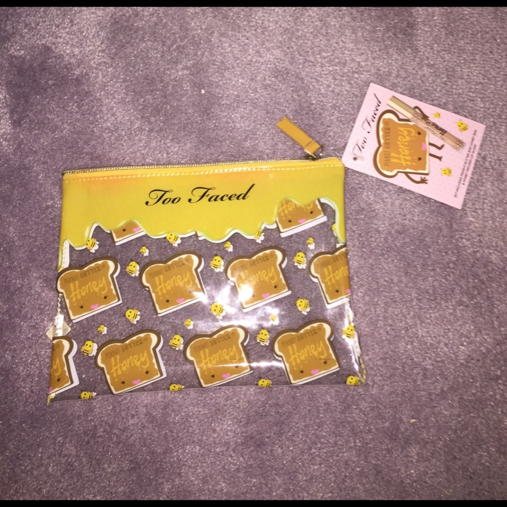 Too Faced Peanut Butter and Honey Makeup Bag