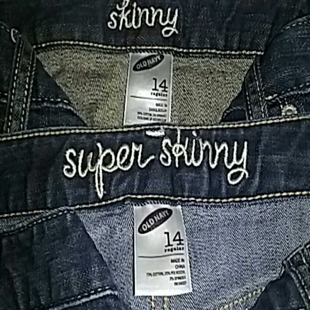 2 pairs of size 14 old navy jeans