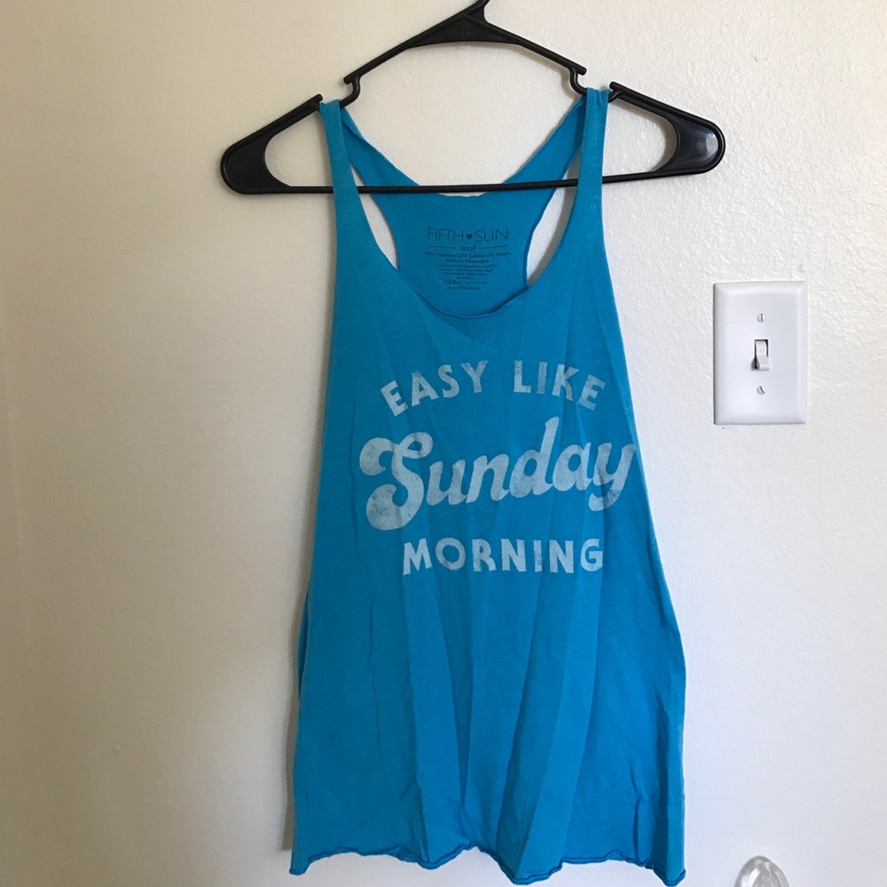 "Easy Like Sunday Morning" Tank