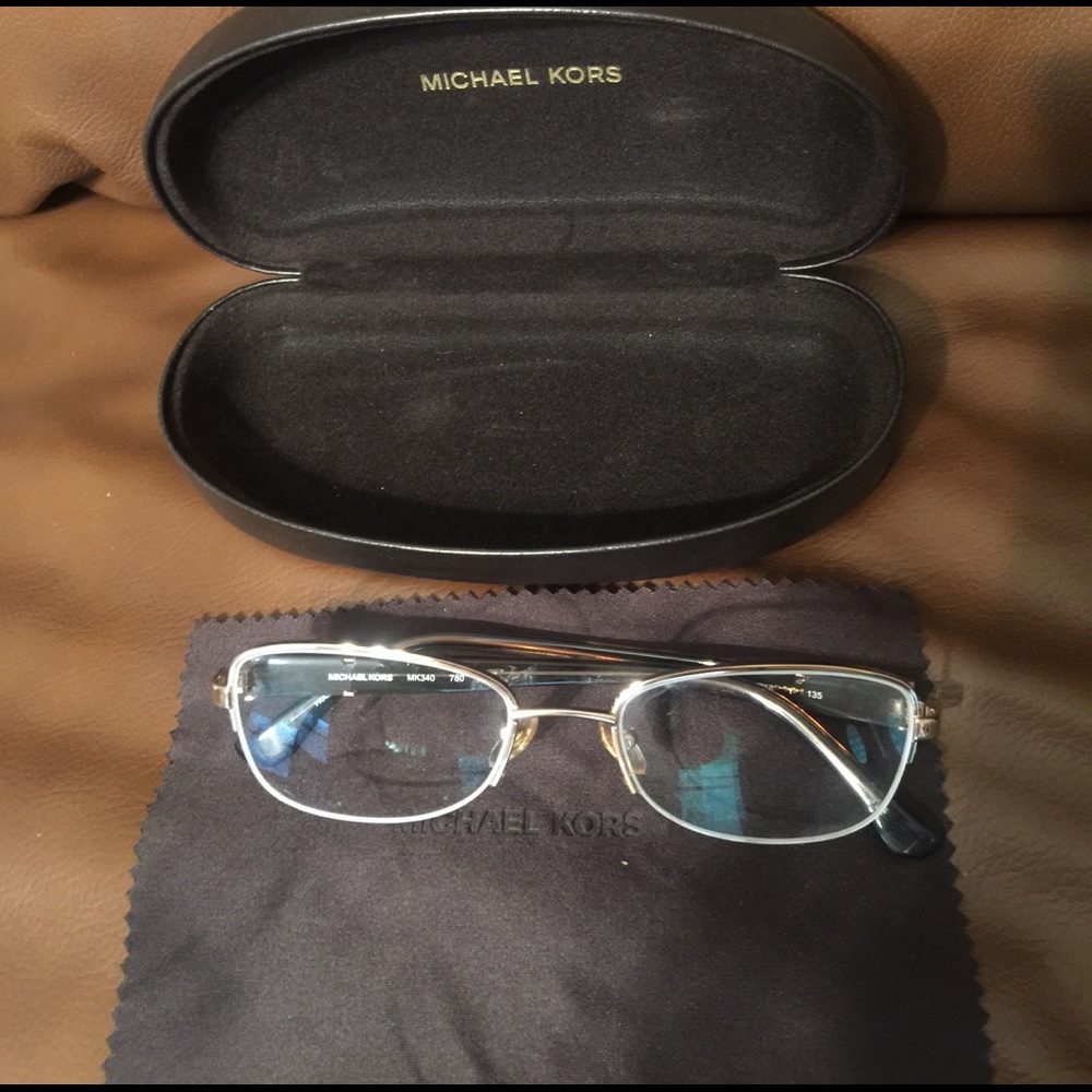 Michael Kors eyeglasses with case and cloth