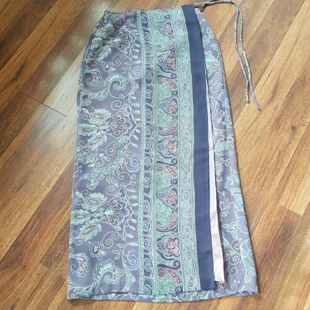 Paisley Printed Long Skirt