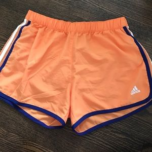 Orange Adidas Athletic Shorts