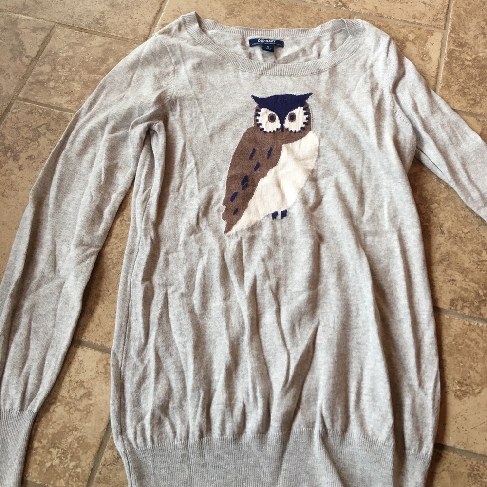 Old Navy owl sweater