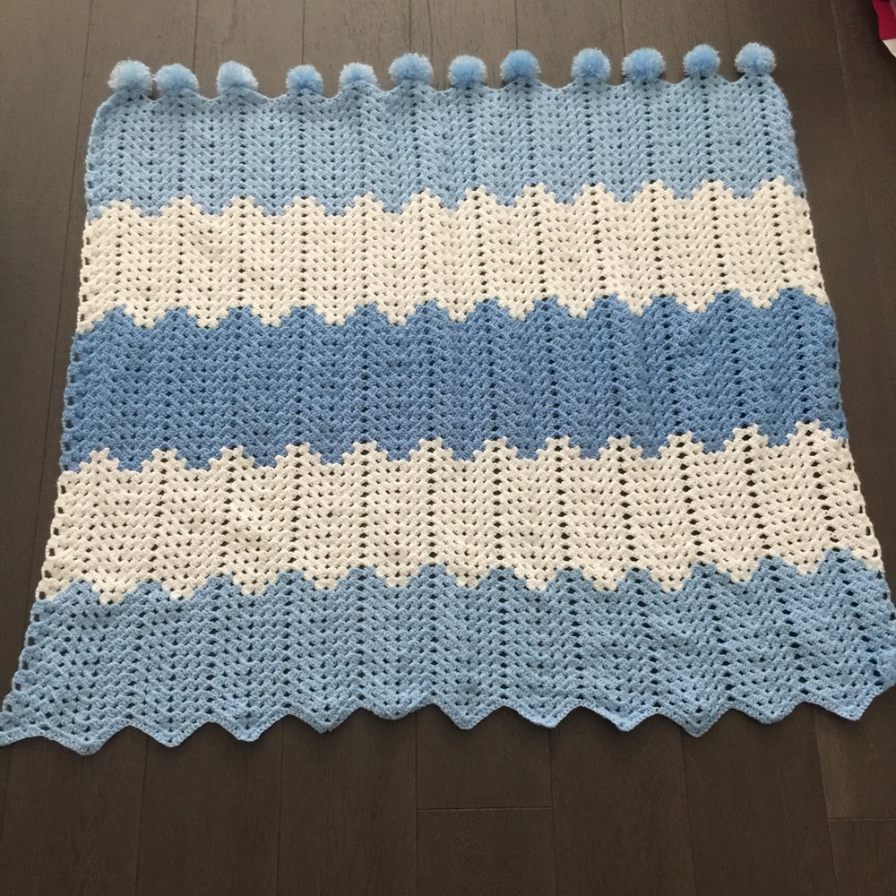 100% Handmade Crochet baby blanket