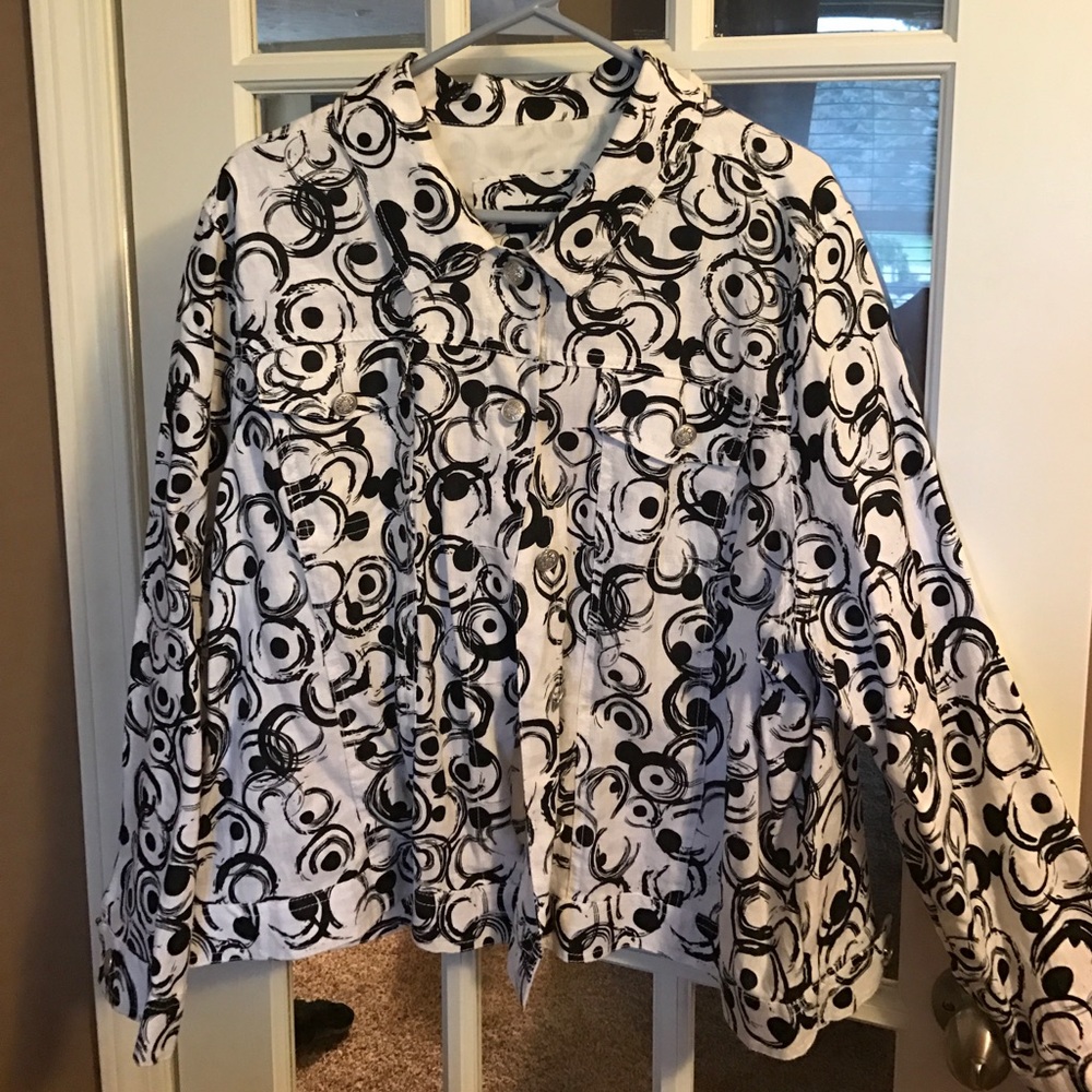 Button jacket Size 3X - cool 100% linen