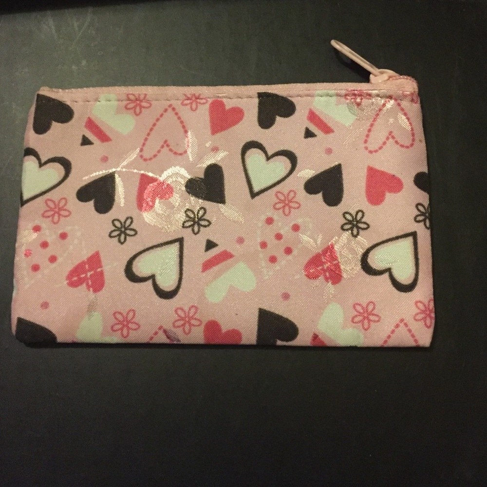 Small Pink Heart and Roses Bag/Purse