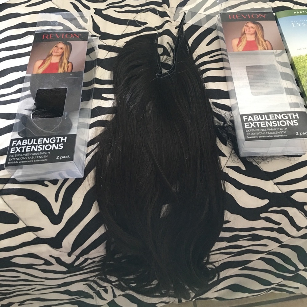 Two pack fabulength extensions dark brown 18in