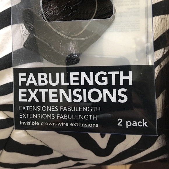Two pack fabulength extensions dark brown 18in - Picture 2 of 5