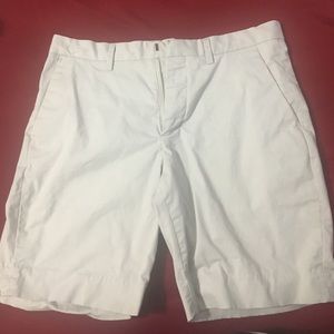 Men's white thigh shorts