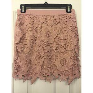 American Eagle Skirt with embroidered flowers