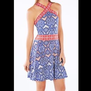 BCBGMAXAZRIA blossoms print dress