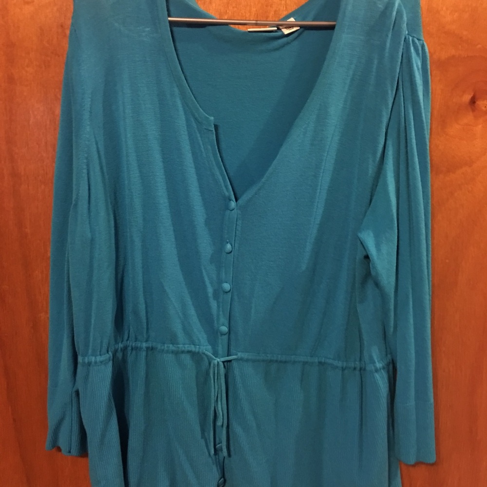 Blue cardigan