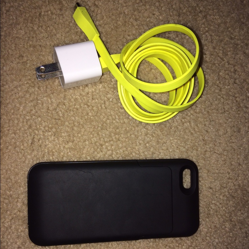 iPhone 5/5s charging case w/ micro USB charger