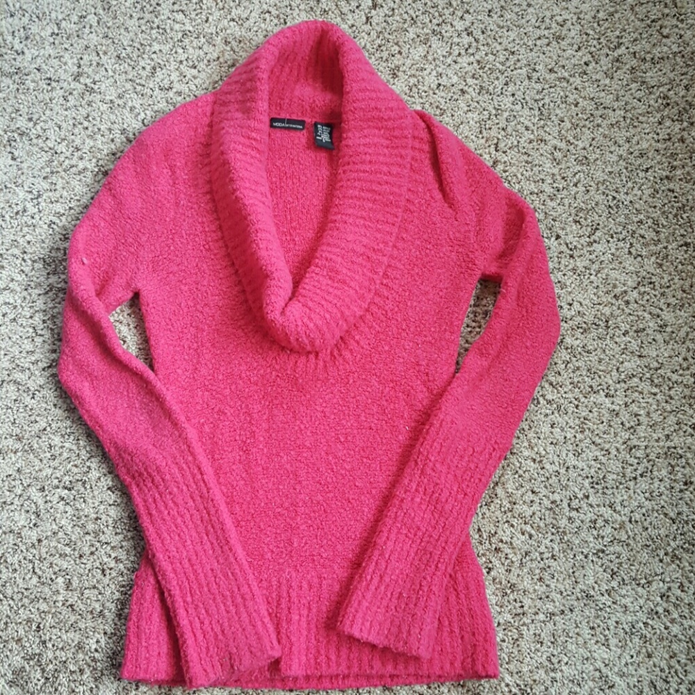 Warm cowl neck sweater