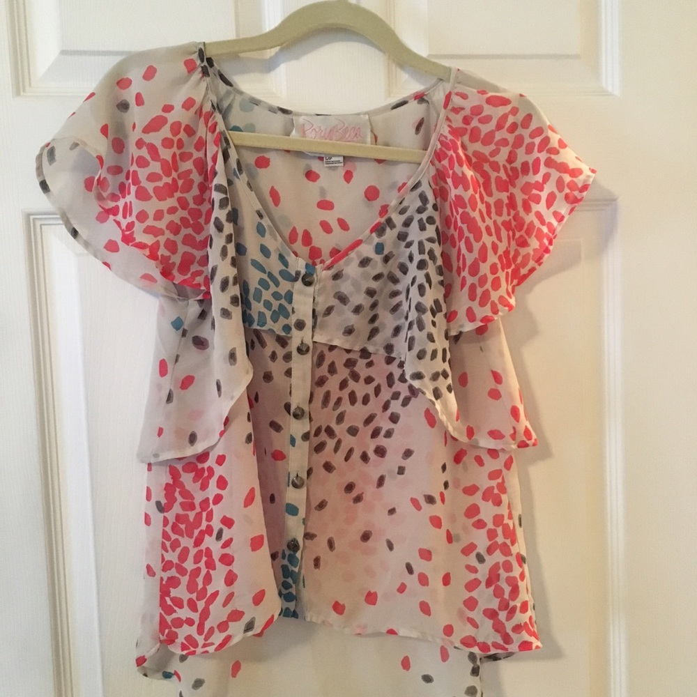 Rory Becca Printed Flowy Top