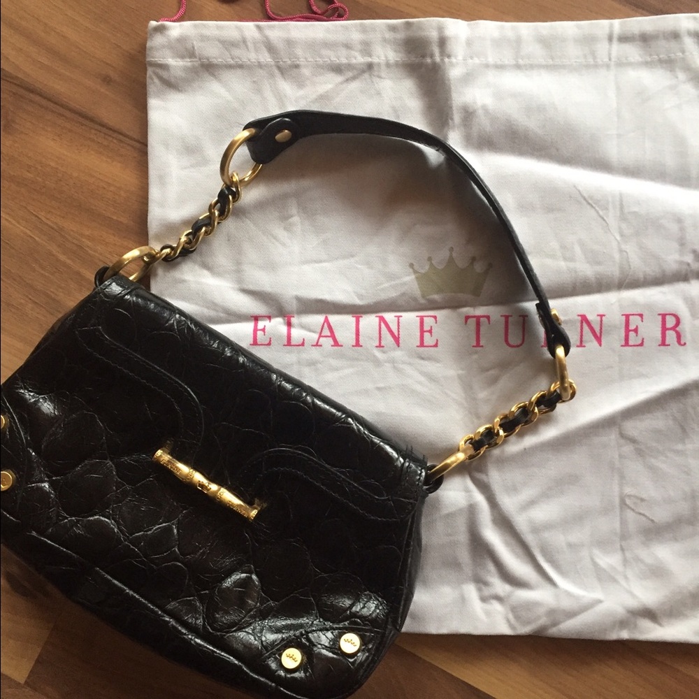 Elaine Turner black purse