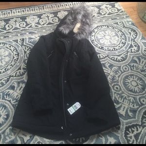 Nautica winter coat NWT faux fur hood