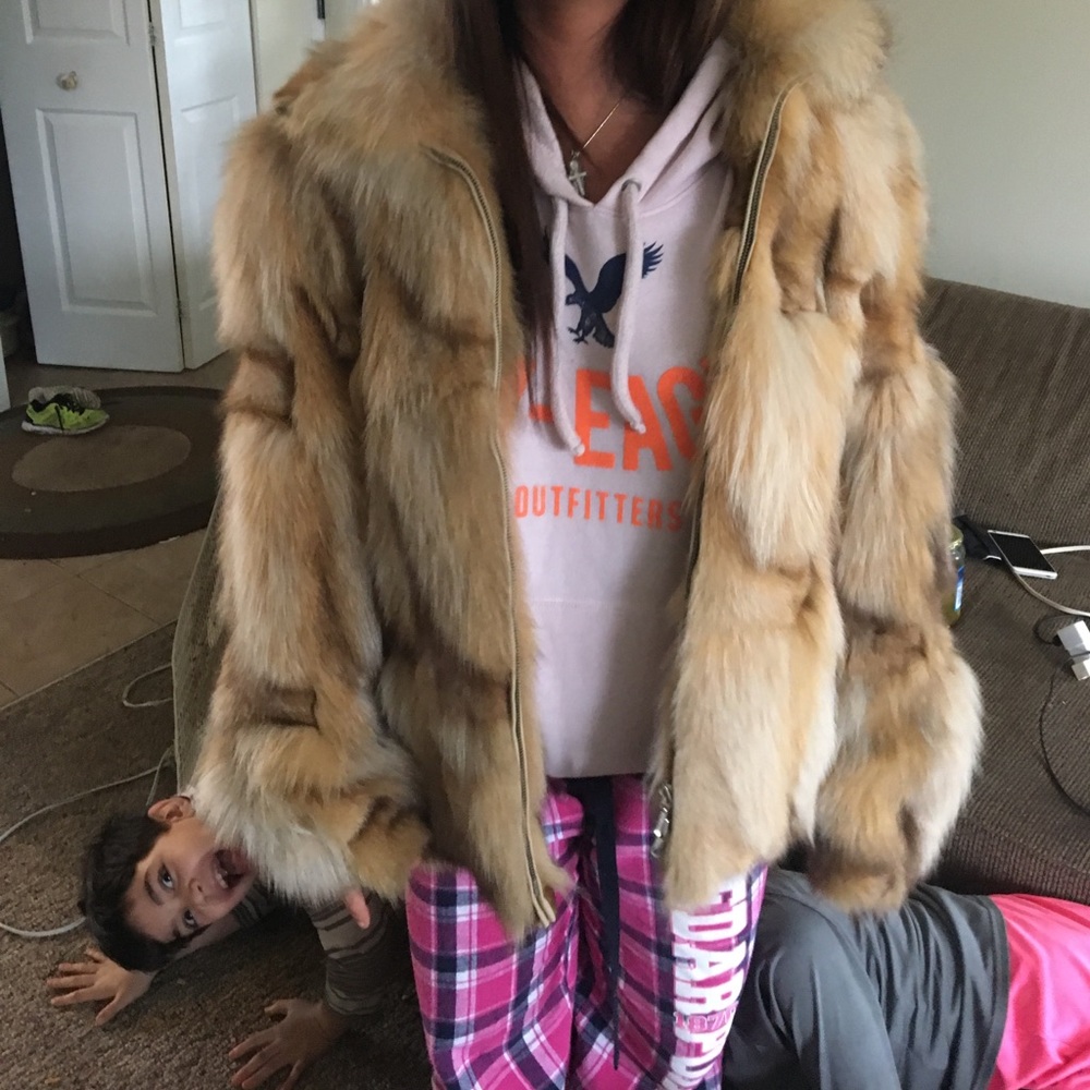 Womens Krio fox fur jacket (small)