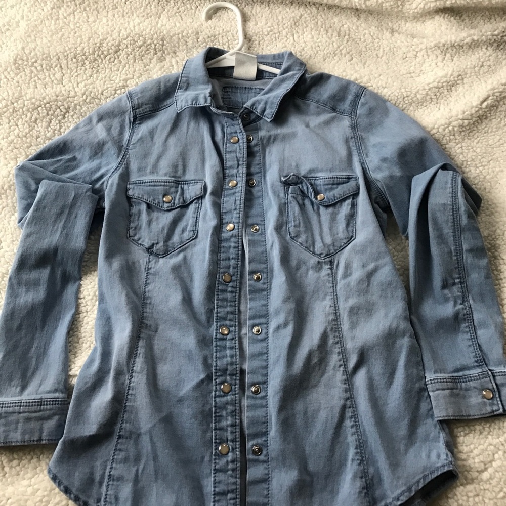 Light Blue Jean Shirt