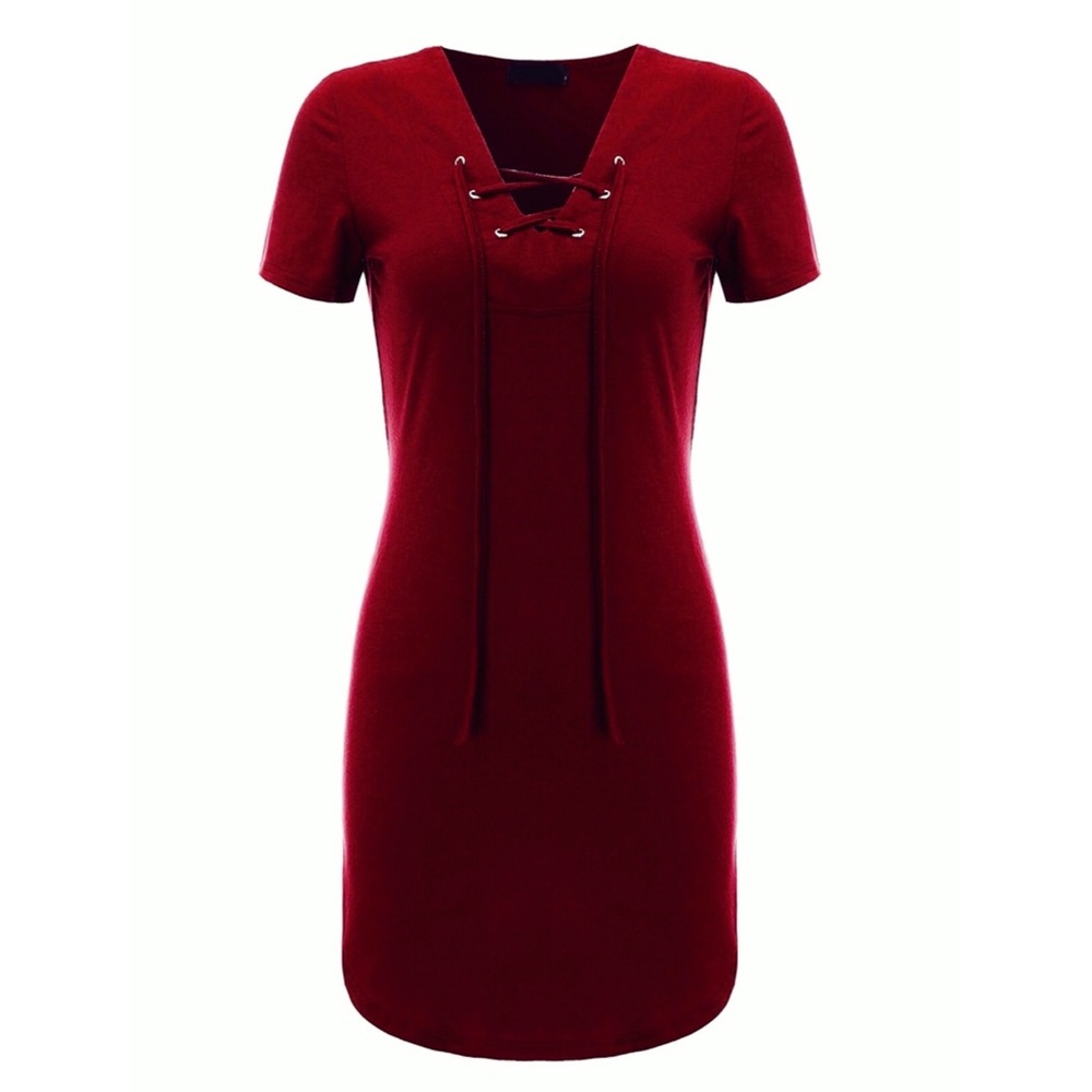 Heart & Hips Lace T-Shirt Dress