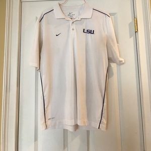 Men's LSU dry fit polo
