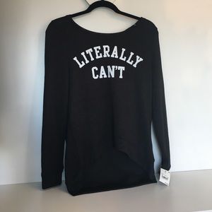 Literally Can't sweater knit Fifth Sun juniors M