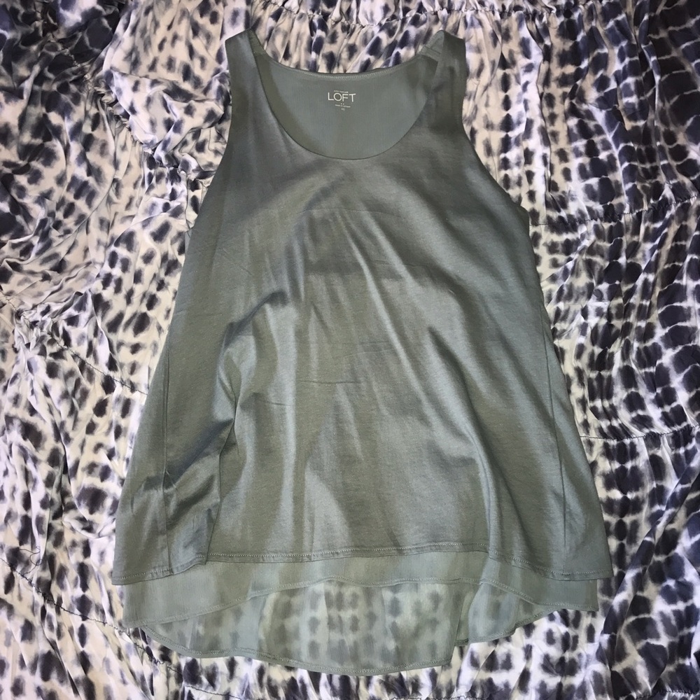 Sea green blouse from LOFT