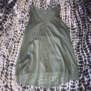 Sea green blouse from LOFT