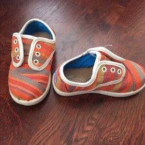 Brand new TOMS toddler girl slip-ons