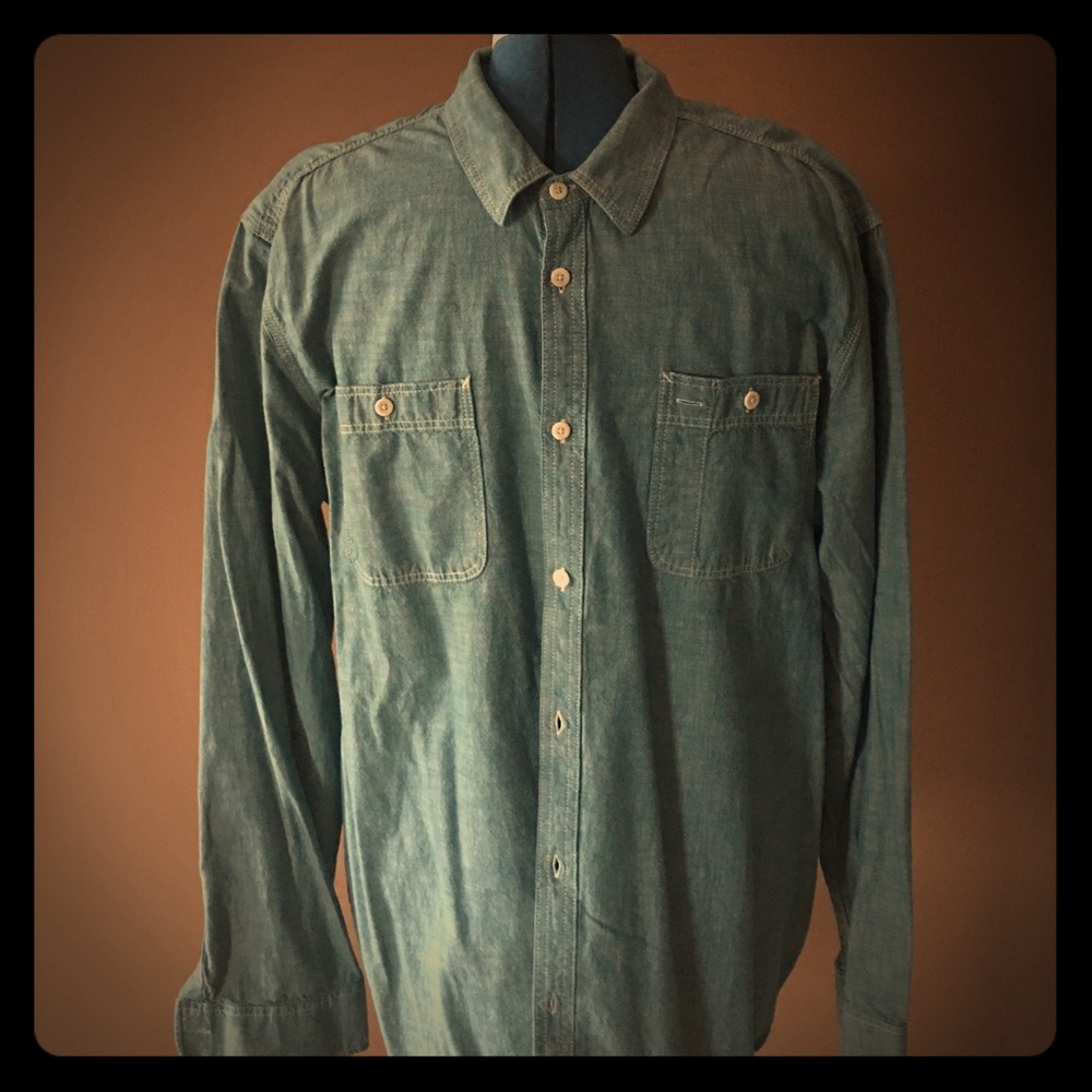 Gap Long Sleeve Cotton Denim Button-Up
