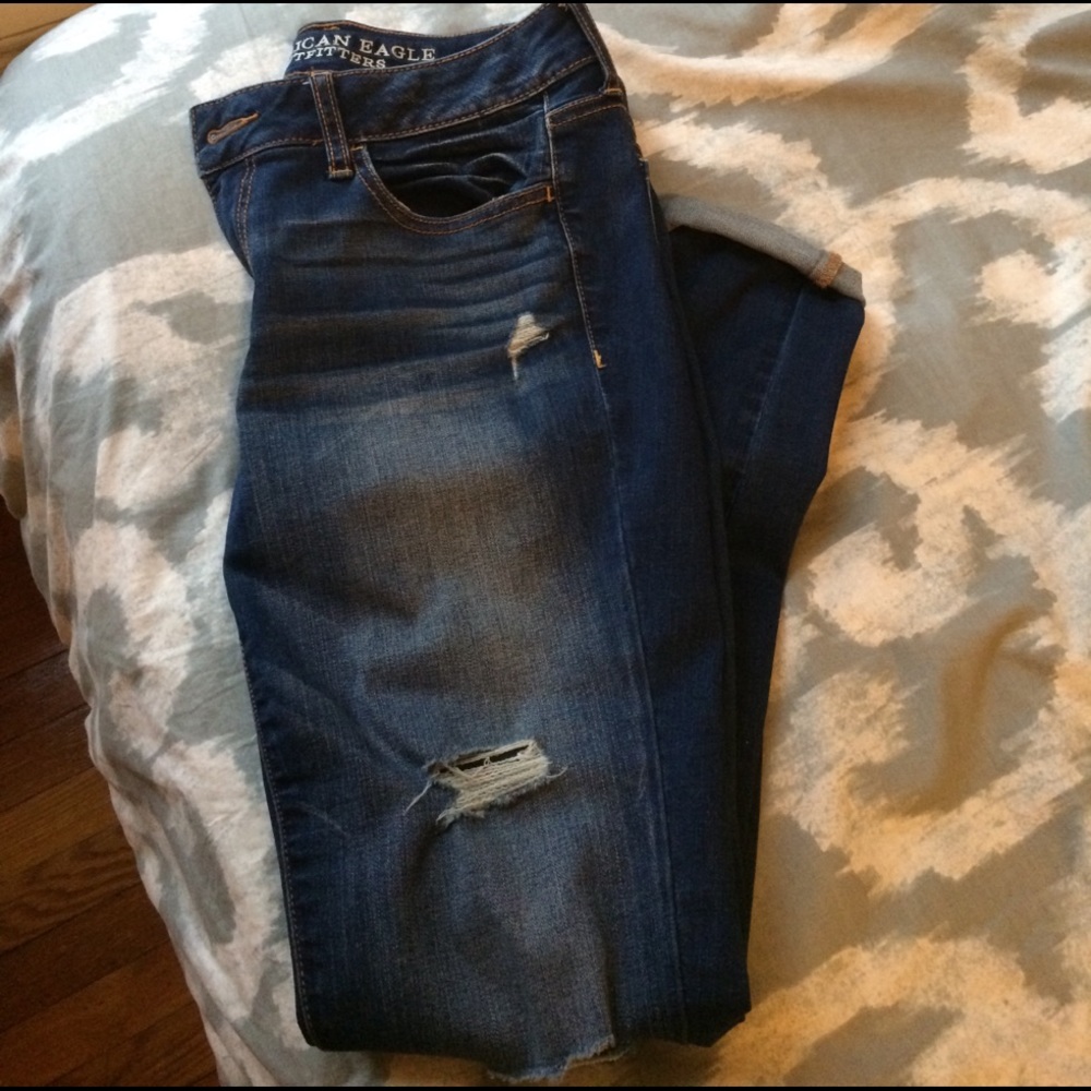Ripped jeggings