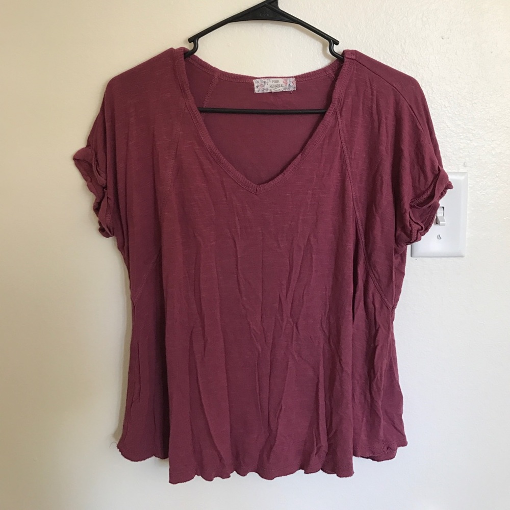 Maroon tee